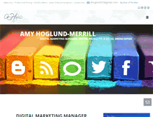 Tablet Screenshot of amyhoglund.com